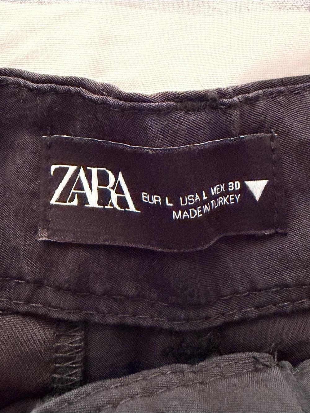 Zara Black High-Waist Wide Leg Trousers - Picture 7 of 8